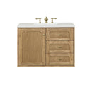 James Martin Laurent 36" Dual Mount Single Bathroom Vanity, Light Natural Oak