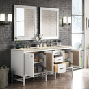 James Martin Addison 72" Double Bathroom Vanity, Glossy White