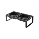 Pet Food Bowl - Tall - Steel + Ceramic