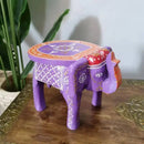 GobekUsa Handmade Elephant Stool: Thai Style Ethnic Wood Low Stool Ornament