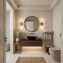 Thala Beige Textured 3d Hexagon Limestone Mosaics 10 3/8x12