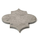 Thala Gray Honed Arabesque Limestone Waterjet Decos 8x11