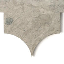 Thala Gray Honed Arabesque Limestone Waterjet Decos 8x11