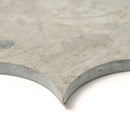 Thala Gray Honed Arabesque Limestone Waterjet Decos 8x11