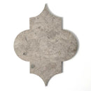 Thala Gray Honed Arabesque Limestone Waterjet Decos 8x11