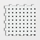 Thassos Honed Basket Weave Marble Mosaics 12x12