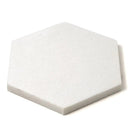 Thassos Polished Hexagon Marble Waterjet Decos 5 25/32x5
