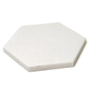 Thassos Polished Hexagon Marble Waterjet Decos 5 25/32x5