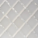 Thassos White, Pura Glass, White Mother Multi Finish Rita Marble Mosaics 9 11/32x9 11/32
