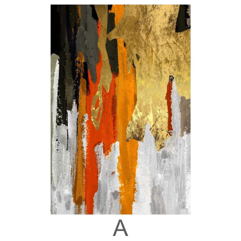 The Abstract Curtain Canvas