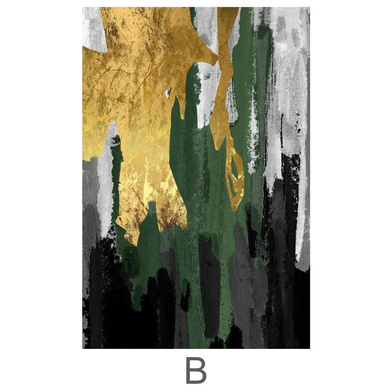 The Abstract Curtain Canvas