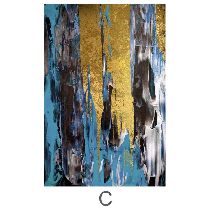 The Abstract Curtain Canvas