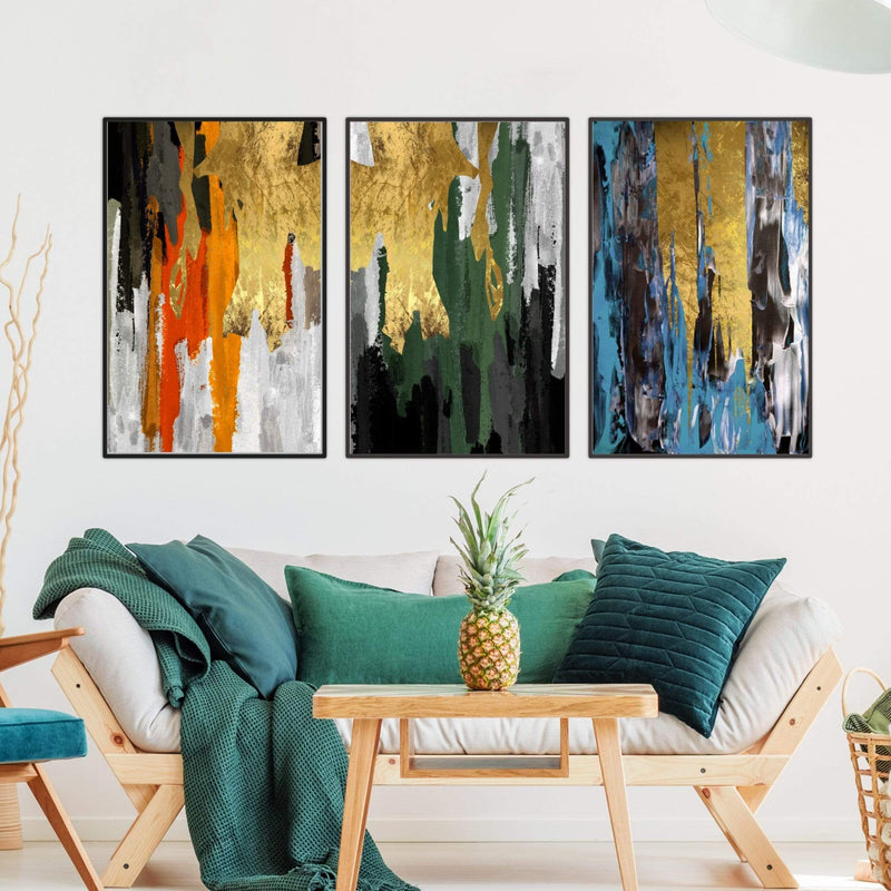 The Abstract Curtain Canvas