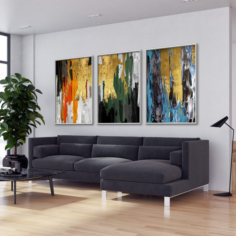 The Abstract Curtain Canvas