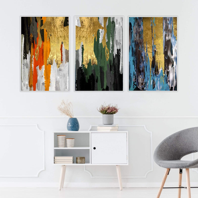 The Abstract Curtain Canvas