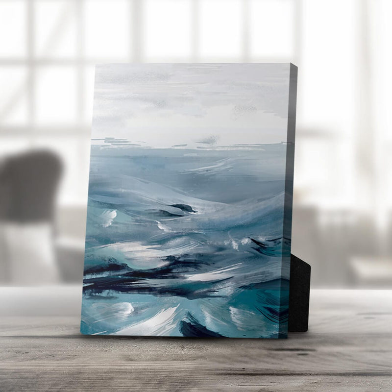 The Brushed Ocean A Desktop Canvas