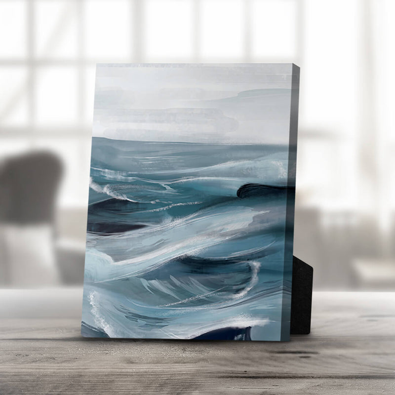 The Brushed Ocean C Desktop Canvas