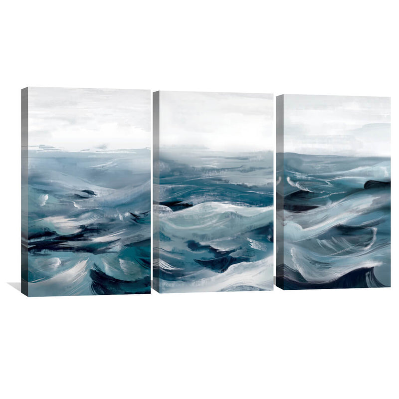 The Brushed Ocean Canvas