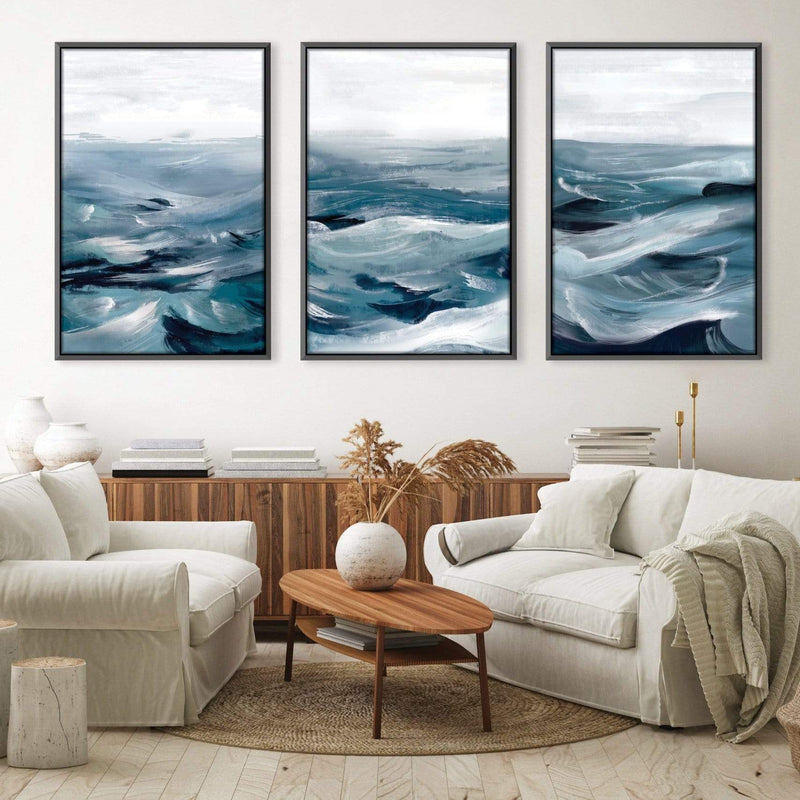 The Brushed Ocean Canvas