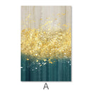 The Golden Splash Canvas
