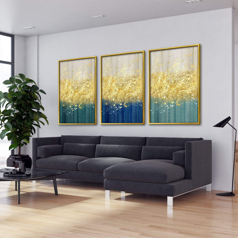 The Golden Splash Canvas