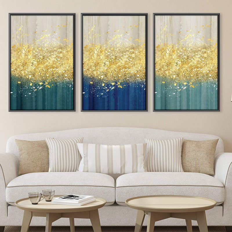 The Golden Splash Canvas