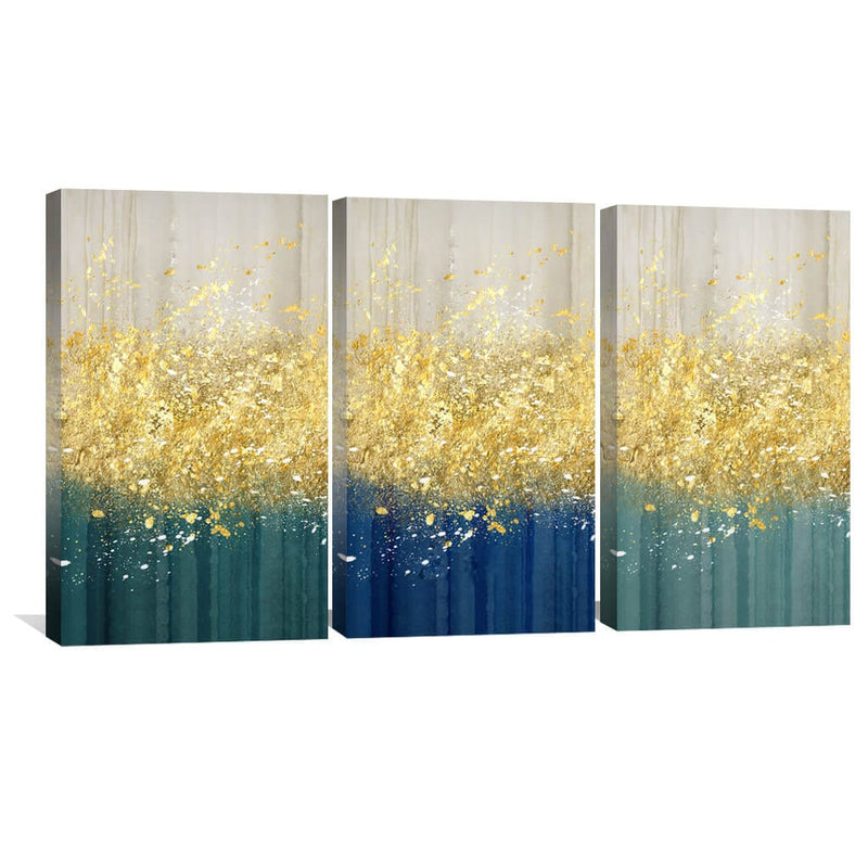 The Golden Splash Canvas