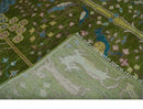 The Green Jungle Life Teal and Peach Peacock Bird Hand Knotted 8x10 Wool Area Rug by The Rug Decor