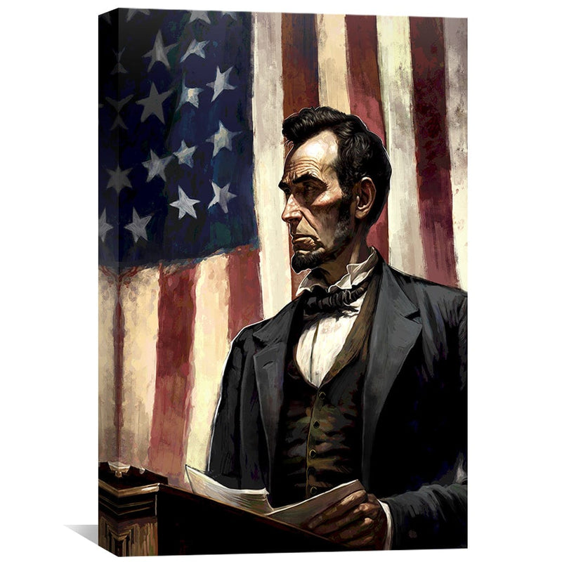 The Lincoln Address Canvas