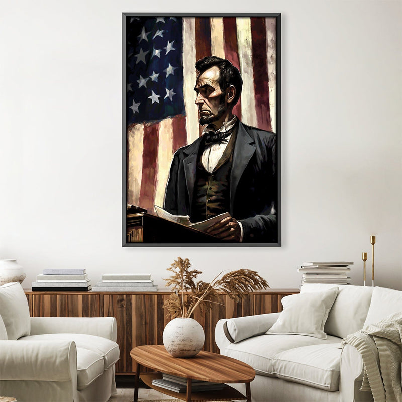 The Lincoln Address Canvas