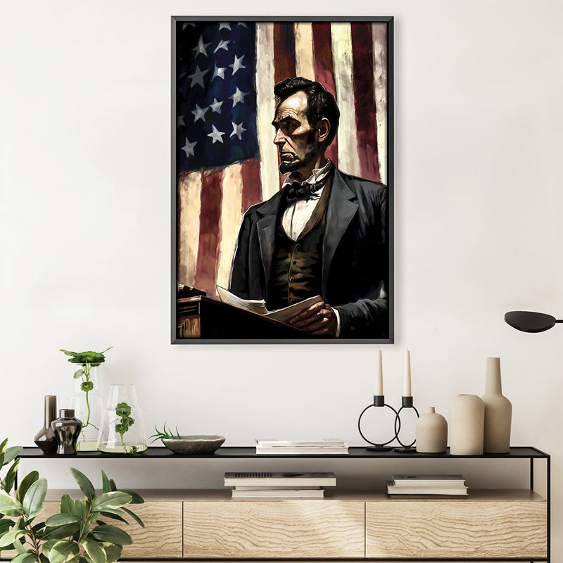 The Lincoln Address Canvas