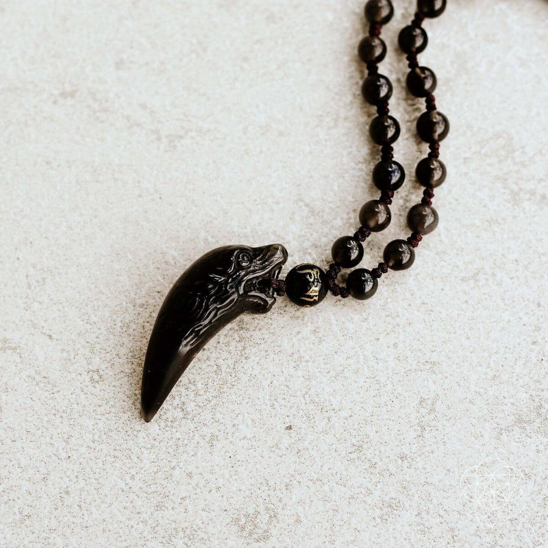 The Obsidian Wolf Pendant