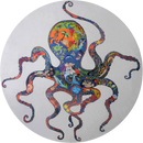 The Ocean Octopus - White Mosaic Medallion