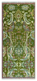 The Peacock Garden Bird Hand Knotted Custom Made Wool Area Rug