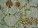 The Plants and Roots Ivory and Pink Hand Knotted Traditional Custom Made Wool Rug by The Rug Decor