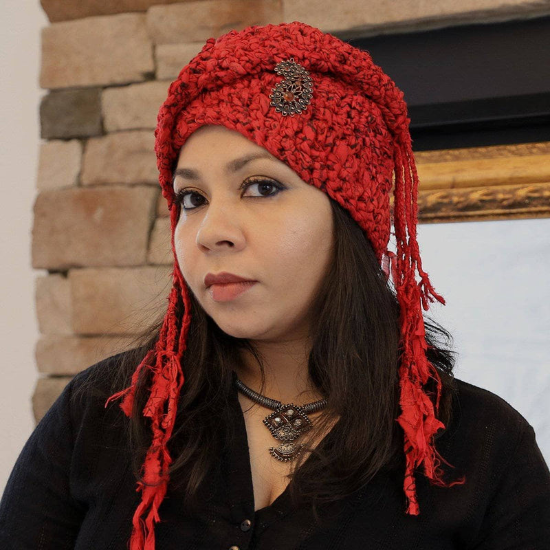 The Red Taj Headscarf Crochet Kit