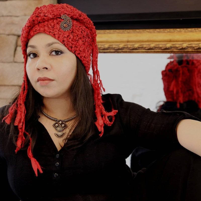 The Red Taj Headscarf Crochet Pattern