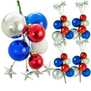 The Regal Independence Day Ball Cluster with Silver Stars by Lee Display