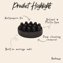 Massage Charcoal Soap Bar by Bamboo Switch
