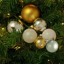 The Shiny Gold, Silver and White Ball Cluster by Lee Display