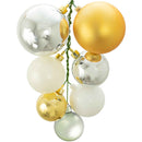The Shiny Gold, Silver and White Ball Cluster by Lee Display
