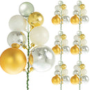 The Shiny Gold, Silver and White Ball Cluster by Lee Display