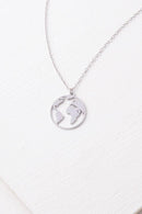 The Silver World Pendant Necklace