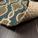 21"x34"Set of Five Hand Braided Jute Natural Fiber Area Rug Foot mat Doormat Mat Multi Color