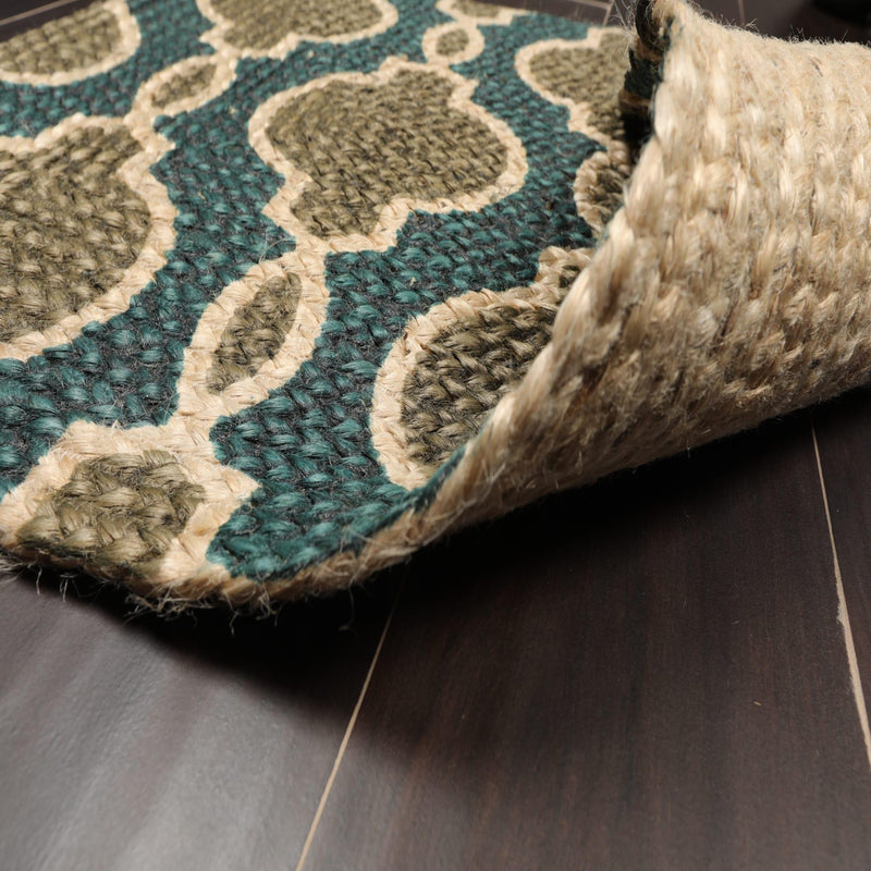 21"x34"Set of Five Hand Braided Jute Natural Fiber Area Rug Foot mat Doormat Mat Multi Color