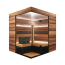ThermaSol Astra 4-Person Indoor Semi Panoramic Glass Sauna Cabin [Made-To-Order] [14-ASTRADL\R] (SAK90471) by SAKSBY WHOLESALE