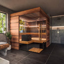ThermaSol Astra 4-Person Indoor Semi Panoramic Glass Sauna Cabin [Made-To-Order] [14-ASTRADL\R] (SAK90471)