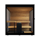 ThermaSol Vue 4-Person Outdoor Mirrored Glass Sauna [Made-To-Order] [14-VUEDL/R] (SAK84963) by SAKSBY WHOLESALE