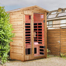 Thermora Vexa 2-Person Outdoor Infrared Sauna With Bluetooth Audio And LED Lighting (SAK28694) by SAKSBY WHOLESALE