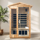 Thermora Vexa 2-Person Outdoor Infrared Sauna With Bluetooth Audio And LED Lighting (SAK28694)